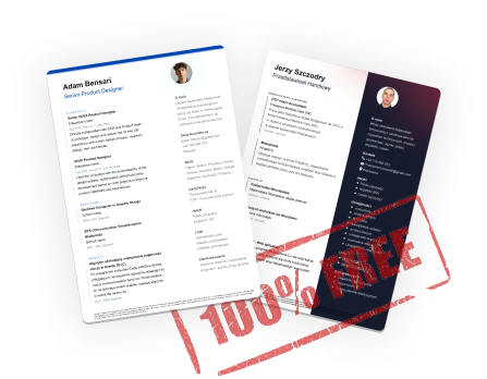 Plantillas de CV gratuitas una al lado de la otra