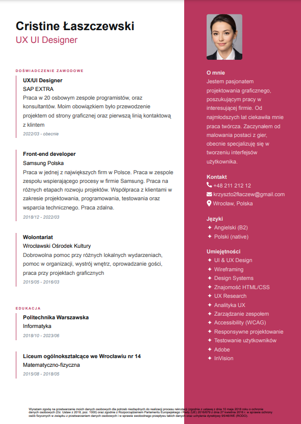 Vista previa de Plantilla de CV