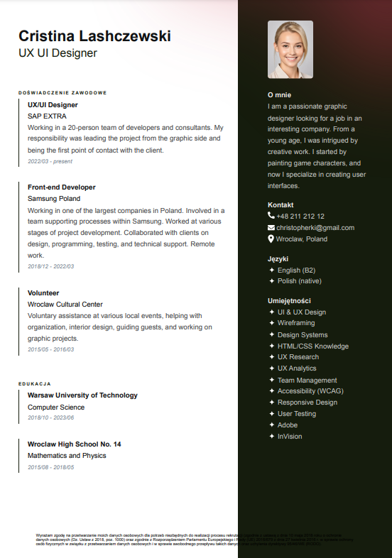 Vista previa de Plantilla de CV